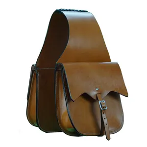 Sac de selle durable personnalisé en gros avec cuir véritable prêt pour l'exportation pour les détaillants équestres - Product Image 1