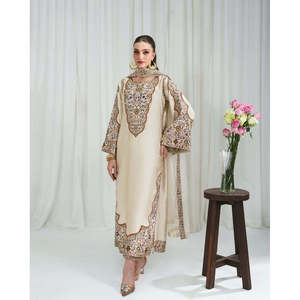 Traje de Dos Piezas Estampado para Mujer Fusion Oringa, Camisa Larga, Precio 2499/- SL00249 - Product Image 3