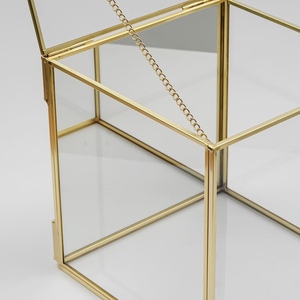 Hình chữ nhật hiện đại phong cách Châu Âu thân thiện với môi vàng khung kính hộp lưu trữ cho Tường Gắn gương hiển thị - Product Image 5