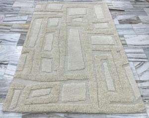 Alfombra moderna de lana anudada a mano artesanal para el hogar y la cocina, alfombra plana de tejido de Color sólido con pila de bucle, pila cero empenachada a mano - Product Image 4