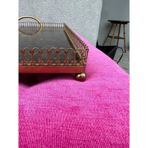 Plateau de service à chocolat en corne de grande taille de conception tendance classique plateau de nourriture en résine métallique de forme personnalisée qualité supérieure - Product Image 2