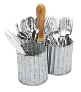 Caddy de qualité standard pour économiser de l'espace Caddy galvanisé fabriqué à la main But de stockage transporter tous les ustensiles de cuisine Caddy - Product Image 5