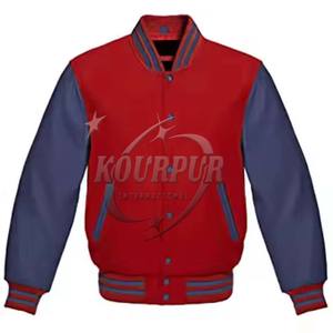 Vestes d'université de baseball pour hommes personnalisées OEM Entraîneurs d'hiver Manches en cuir polaire brodées en chenille avec support Style Streetwear - Product Image 3