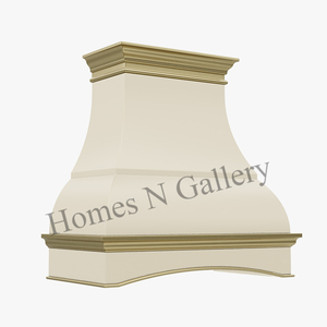 Campana extractora de cocina de cobre de lujo personalizable con diseño amarillo de latón blanco montado en la pared para uso en hoteles y exteriores - Product Image 6