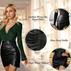 Faldas de Cuero Genuino Cómodas para Mujer, Material Duradero, Textura Suave, Perfectas para Uso Casual - Product Image 5