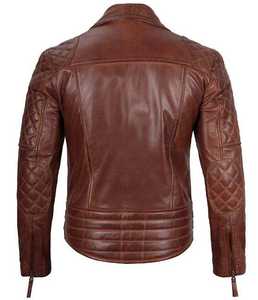 แจ็คเก็ตมอเตอร์ไซค์หนังแท้แบบยูนิเซ็กซ์ กันลม ดีไซน์ทันสมัย ป้องกันได้ดี รับสกรีนโลโก้ สั่งซื้อจำนวนมาก ปี 2026 - Product Image 2