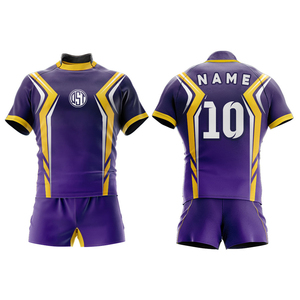 Diseño personalizado de Rugby uniformes de fútbol de alta calidad Gridiron uniformes equipo desgaste Rugger fútbol camisetas y pantalones cortos ropa deportiva - Product Image 2