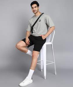 Men's <b>Super</b> Combed Cotton Straight Fit Solid <b>Shorts</b> with Side Pockets 100% Eco-Friendly Cotton - Product Image 3