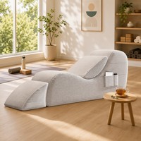 Canapé multifonctionnel convertible et inclinable, ergonomique, en mousse haute densité, rembourré et compressé sous vide, idéal pour l'école, le parc, la villa