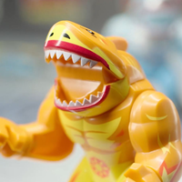 Sbabam-Jouet d'action style dessin animé 3D personnalisé, figurines d'action guerriers sauvages en caoutchouc avec Flow Pack