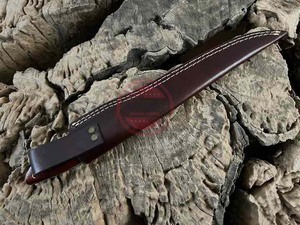 Cuchillo De Filete de acero inoxidable hecho a mano con hoja de Damasco y mango de madera Cuchillos de cocina - Product Image 5