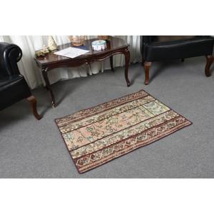 Alfombra clásica de lana de retazos rojo y verde de 2,3x3,1 pies, alfombra turca para sala de estar, respaldo de látex para decoraciones de sala de estar - Product Image 5