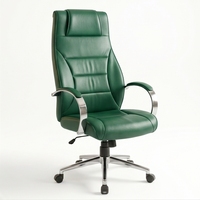 Chaise de bureau moderne tendance en maille, cuir PU, structure en acier inoxydable, accoudoirs pivotants, base à roulettes réglable, assise ergonomique