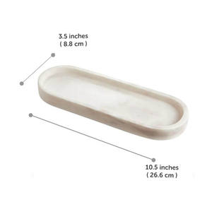 Accessoires de bureau en marbre pur faits à la main support de plaque décoration en pierre Unique avec technique polie décor à la maison modèle artisanat - Product Image 2