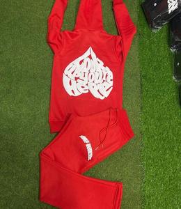 Ensemble sweat-shirt et jogging unisexe personnalisé, écologique, respirant, de qualité supérieure, imprimé uni, coupe-vent en polaire, à capuche, pour l'hiver - Product Image 6