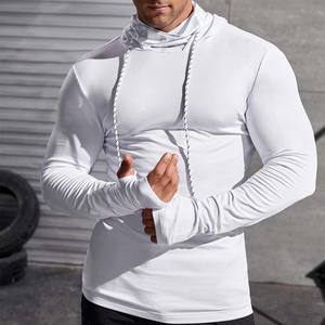 Sweat-shirt de sport à capuche et trous pour les pouces avec cordon de serrage pour hommes - Product Image 5