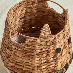 Panier en jacinthe d'eau tressé en forme de souris, panier de rangement fait main, vente en gros, écologique, fabriqué au Vietnam - Product Image 3