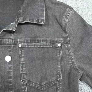 แจ็กเก็ตยีนส์มีกระดุมแบบธรรมดาสำหรับผู้หญิงแจ็กเก็ตยีนส์แขนยาวฟอกหินแฟชั่นทรงครอปสำหรับผู้หญิงทันสมัยน้ำหนักเบา - Product Image 5
