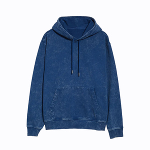 เสื้อฮู้ดซักกรดของผู้ชายเสื้อมีฮู้ดสีและโลโก้ตามสั่ง - Product Image 1
