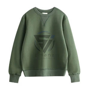 Sweat-shirt unisexe pas cher, coupe classique, en coton lourd, imprimé sur mesure OEM, style hip-hop, doublé, respirant, 430g - Product Image 4