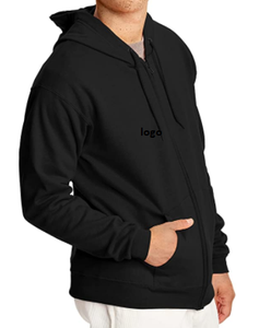 Sudadera con capucha para hombre, con cremallera, Eco-Smart, 50% Algodón, 50% poliéster, lavado a máquina - Product Image 5