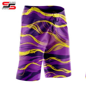 Traje de baño para hombre, pantalones cortos con cordón, bañador, tabla de playa, estampado de Color caramelo, pantalones cortos para correr, pantalones cortos estampados para hombre - Product Image 4