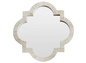 Marco de espejo de pared con incrustaciones de hueso estándar, forma personalizable para regalo decorativo para el hogar, oficina, uso en Hotel, artesanías de media luna - Product Image 5