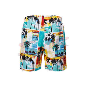 Short de bain en maille personnalisé pour hommes de High Street été respirant nouveau Design de mode motif solide impression par sublimation écologique - Product Image 3