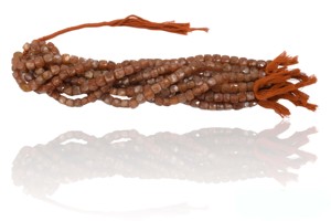 Hebras de cuentas hechas a mano, piedra preciosa de fresa roja natural con chapado en oro real de 18K para la fabricación de componentes de joyería, el mejor regalo - Product Image 4