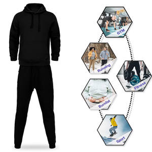 Ensembles de survêtements 2 pièces unisexes pour hommes, respirants, avec logo brodé personnalisé, pour le printemps, vente en gros - Product Image 5