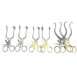 Juego de Retractores Manuales Autoestables Weitlaner, Instrumentos Quirúrgicos de Acero Inoxidable Chapados en Oro, Certificación CE Clase II, 16 cm - Product Image 1