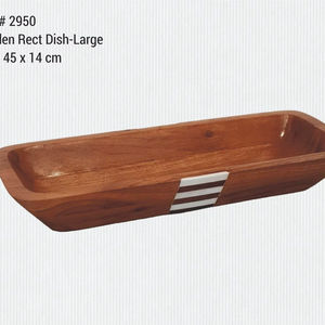 Plateau de service en bois en gros, plateau de service rectangulaire en bois, plateau à café, plateau de service décoratif rectangulaire moderne avec poignée - Product Image 1