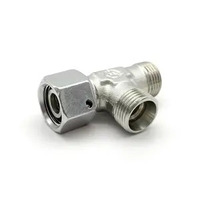 Raccords en t de branche avec écrou pivotant bc/bd, mamelon de tuyau en acier sans soudure, vente d'usine