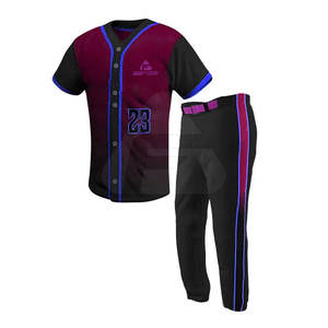 Venta al por mayor mejor calidad nuevo diseño uniforme de béisbol Pakistán hizo ropa deportiva de talla grande y características transpirables - Product Image 1