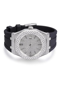 นาฬิกาสายยางคุณภาพพรีเมียม ประดับเพชร เหมาะสำหรับใส่ทำงาน เดินทาง และกิจกรรมฟิตเนส มีจำหน่ายในราคาที่แข่งขันได้ - Product Image 6