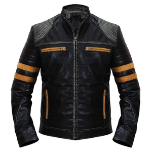 Nouvelle veste en cuir pour homme, mode, hiver, couleur unie, populaire, simple, décontractée, veste en cuir pour homme, tendance - Product Image 4