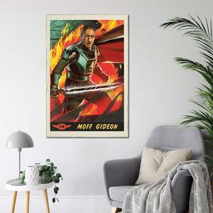 Affiche Mandalorian avec Moff Gideon, carte graphique imprimée en offset - Product Image 2