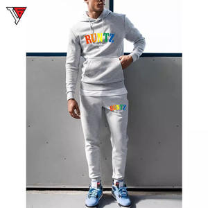 Jersey bordado personalizado para hombre, chándal técnico de lana, ropa de calle de invierno, Sudadera con capucha, chándal de dos piezas para correr - Product Image 5