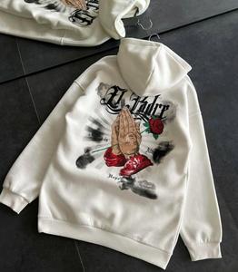Nuevo diseño Top Venta de sudaderas con capucha para hombre Bajo MOQ Venta al por mayor Hombres puff estampado Sudaderas con capucha Hecho en Pakistán Hombres sudaderas con capucha - Product Image 4
