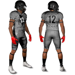 Uniforme de football américain personnalisé, grande taille, antibactérien, séchage rapide, graphismes sublimés, numéros en twill, maille respirante - Product Image 6