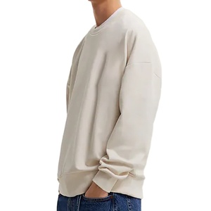 Custom Logo Crewneck <b>Men</b> Sweatshirts Heavyweight Oversized 100% Cotton Crewneck Sweatshirts Unisex cotton blended 2026 - Product Image 3