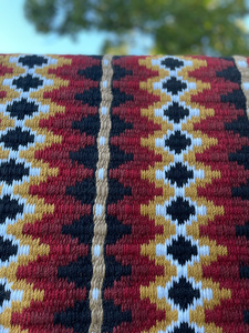 Western Show Horse Saddle <b>Blanket</b> New Zealand Design Handmade Wool Saddle <b>Blanket</b> Top Wool Saddle Pad Size - Product Image 2