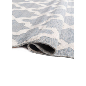 พรมขนสัตว์ทอแบบเรียบสีเทาและสีดำ รุ่น Indusbar Dwrm-138 ลายเรขาคณิตและลวดลายนามธรรม รูปทรงสี่เหลี่ยมผืนผ้าและลายทาง สำหรับใช้ปูพื้นบ้าน - Product Image 2