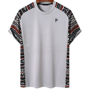 เสื้อยืดผู้ชายผ้าคอตตอน100% ทันสมัยมีโลโก้ตามแบบ - Product Image 1