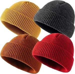 Gorros de Invierno de Mohair Jacquard Personalizados, Gorros de Punto con Puño y Logotipo Personalizado, Tejidos para Clima Frío y Uso Diario - Product Image 4
