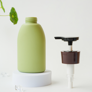 Vente chaude Bouteilles en plastique HDPE de 300 ml vides Forme personnalisée Rose Vert Pompe à lotion Impression par transfert thermique pour shampoing Gel douche - Product Image 6