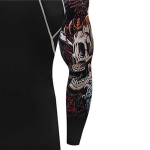 Pas cher Prix Exigible Hommes Rash Guard Spandex MMA Rash Guard Compression À Manches Longues BJJ Rash Guard - Product Image 6