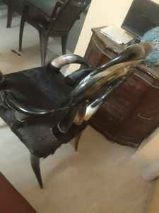 Chaise en corne de buffle naturelle au design moderne, très résistante, antique, solide, polie, écologique, sculptée à la main, taille personnalisée - Product Image 2