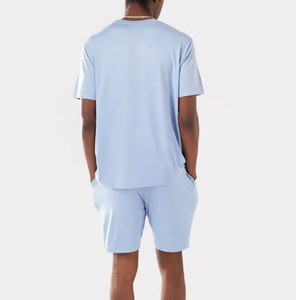 Ensemble de survêtement d'été personnalisé pour homme, col rond, t-shirts vintage délavés, ensemble streetwear tendance, t-shirt et short - Product Image 2