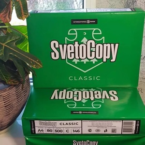 กระดาษถ่ายเอกสาร Svetocopy นำเข้า ขนาด A4 สีขาว 80 แกรม เยื่อไม้บริสุทธิ์ 100% ผิวเรียบ ความสว่าง 102-104% 500 แผ่น/รีม - Product Image 1